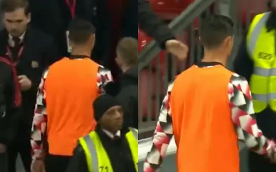 Cristiano Ronaldo leaves field before final whistle