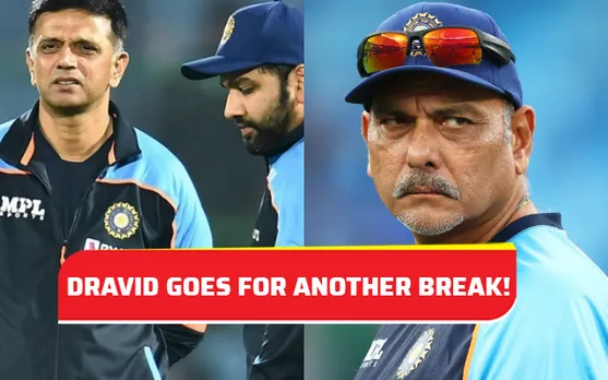 Ravi Shastri and Rahul Dravid