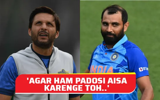 Mohammed Shami and Shahid Afridi