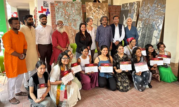 Somany Ceramics and IIAD Recycle Tiles into Art Installations