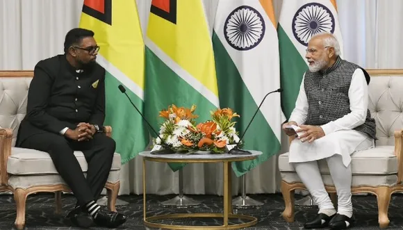 PM Modi and Prez Irfaan Ali