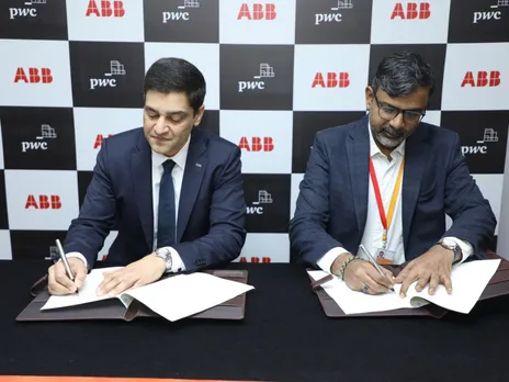 ABB India & PwC MoU signing  L to R - Sanjit Shewale, Global Business Line Manager for Digital at ABB Process & Vivek Belgavi, Partner & Leader – Alliances & Ecosystems, PwC India.jpg