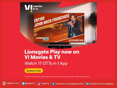 Vi Partners with Lionsgate Play for Premium Hollywood Content