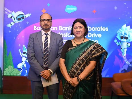 (L to R) Ratah Kumar Kesh, Executive Director & Chief Operating Officer, Bandhan Bank & Arundhati Bhattacharya, President & CEO, Salesforce, South Asia.JPG