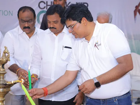 Utkarsh Gupta, Founder & CEO, Gruner Group at launch of health camp.JPG
