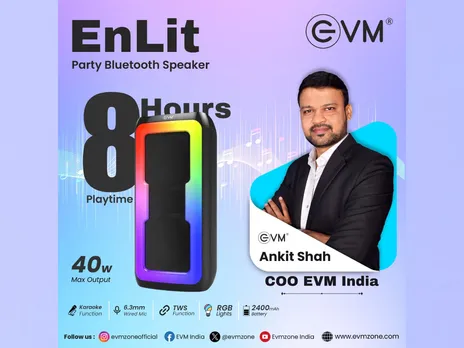 EVM Launches EnLit Party Speaker at ₹2,999 on Flipkart