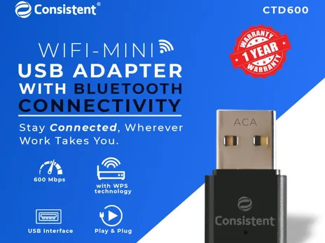 Consistent Infosystems - 600 Mbps Wi-Fi Mini USB Adapter