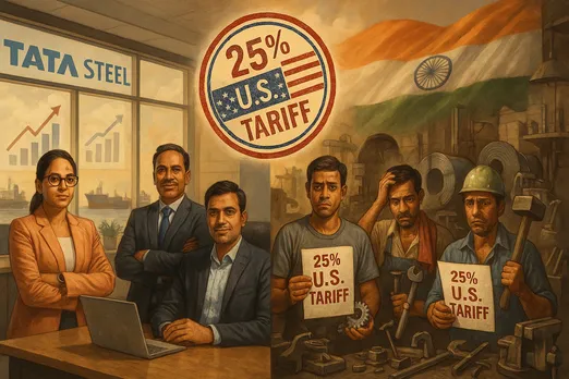 20250804_1549_Tariff Tensions in India_simple_compose_01k1t9bbtrf1j8w4f9jbg3fbgm