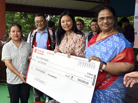 Smt Beena Vaheed ED Bank of Baroda at Financial Inclusion Saturation Drive in Nagaland