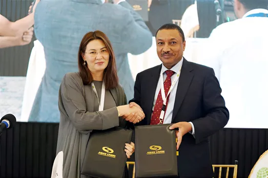 Mrs. Ayan Bektybayeva, Deputy Chairman of the Board of KazakhExport and Dr. Khalid Khalafallah, Chief Executive Officer (CEO) of ICIEC
