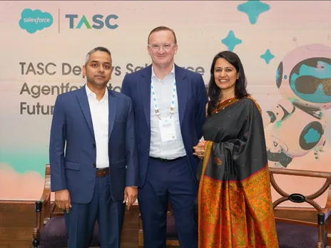 L to R - Deepu Chacko VP Solution Engineering Salesforce India Richard Jackson Chief Transformation Officer TASC Group Mankiran Chowhan Managing Director - Sales and Distribution at Salesforce