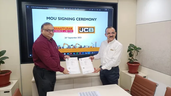 Manappuram Finance, MoU, JCB India