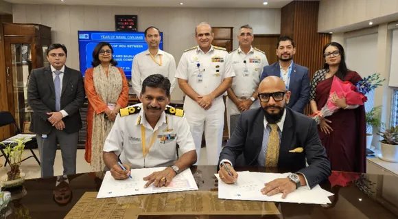 Indian Navy signs an MoU with Bajaj Allianz Life Insurance 