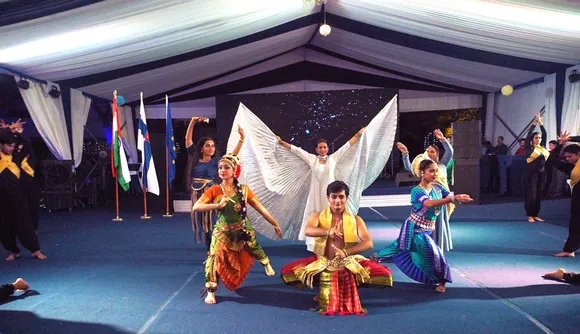 Students from World University of Design (WUD) perform during the celebration of Finland and India's Diplomatic Ties.jpg