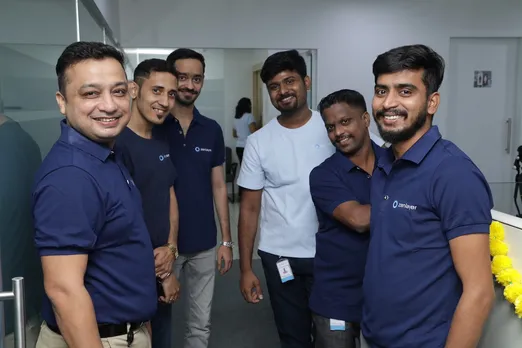 L-R- Mr Amit Singh, MD, Zenlayer India with team