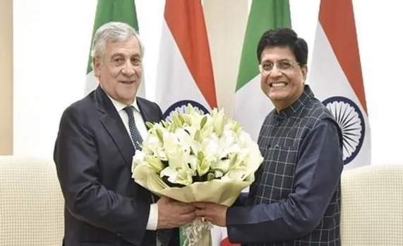 Piyush Goyal in Italy