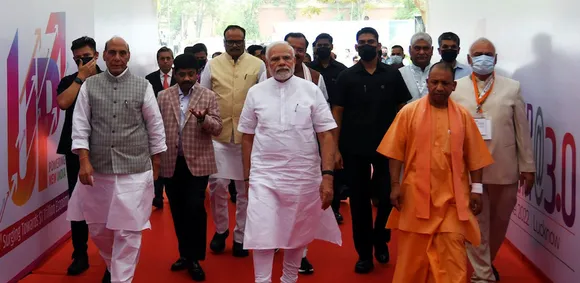 Narenda Modi, Yogi Aditya Nath, Rajnath Singh