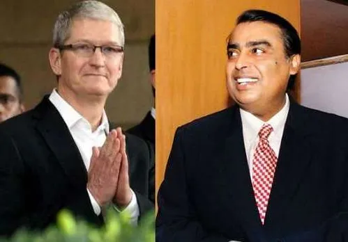 Mukesh Ambani, Tim Cook, Apple iPhone 8, Reliance Jio