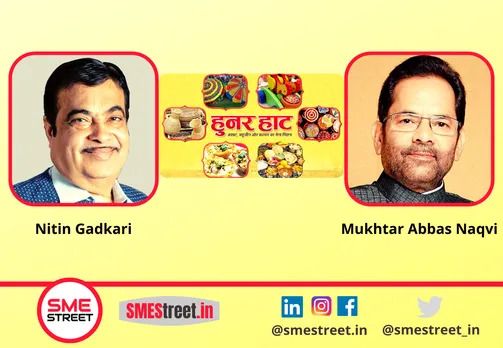 Nitin Gadkari, Mukhtar Abbas Naqvi, Hunar Haat, SMEStreet