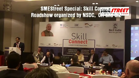 Mr Noor Naqschbandi of GIZ India explaining to Indo-German approach 4 Skill development