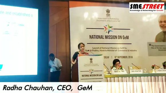 SMEStreet Special : Ms Radha Chauhan, CEO of GeM,  explaining milestones achieved by GeM