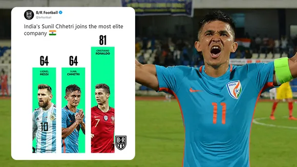 Sunil Chhetri and Leo Messi