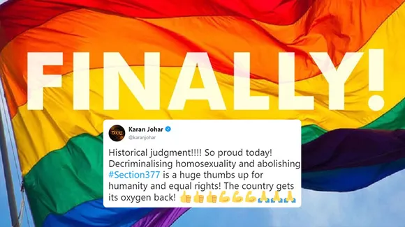 Section 377 tweets