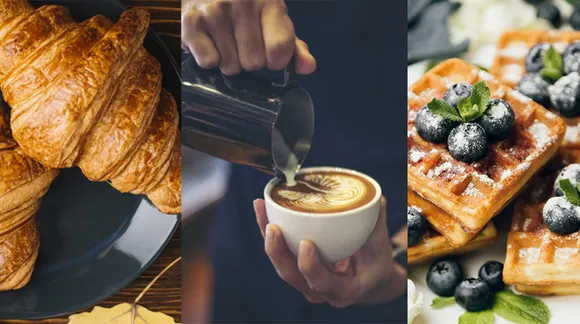 Cappuccino and breakfast combos