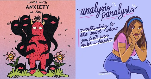 anxiety, instagram art, artists, mental heath art, artists on instagram