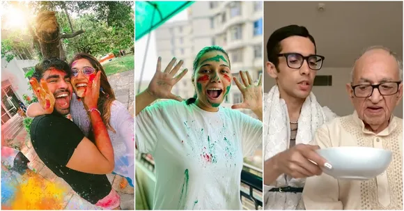 Influencer Holi celebrations