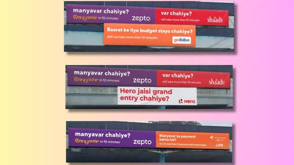 Zepto and Shaadi.com banter