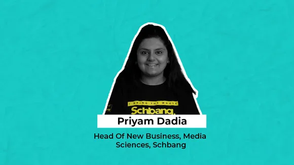 Priyam Dadia, Head Of New Business, Media Sciences, Schbang