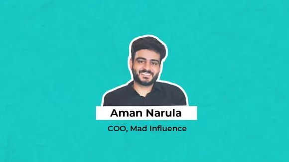 Aman Narula elevated as the new COO of Mad Influence 