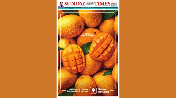 Swiggy Instamart's print ad