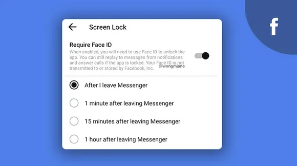 facebook messenger face id