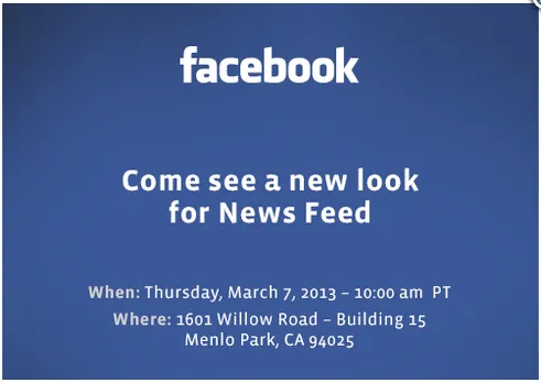 Facebook invitation