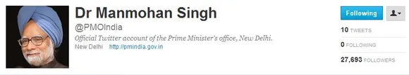 Indian Prime Minister’s office is now on Twitter 