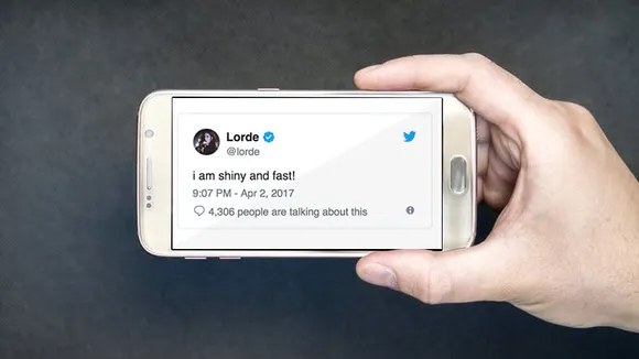 talking about a tweet