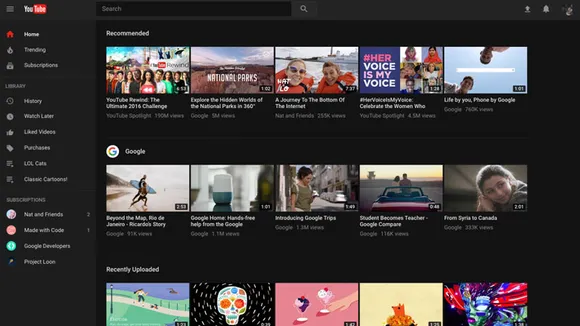 YouTube Dark Mode