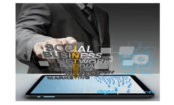 Social media Lettering on a tablet screen