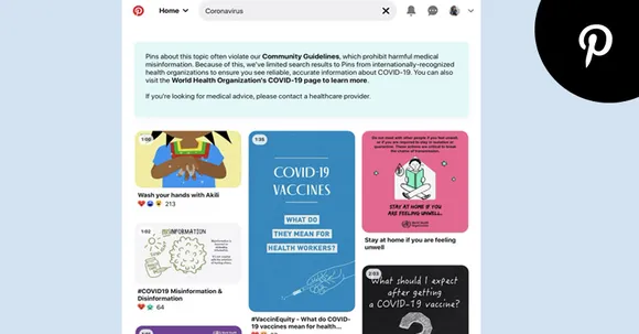 Pinterest COVID-19