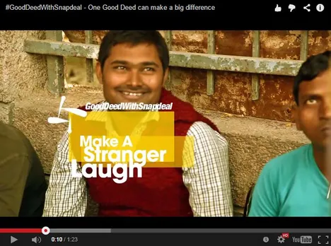 Snapdeal Urges Followers To Do A #GoodDeedWithSnapdeal To End Year On A Good Note