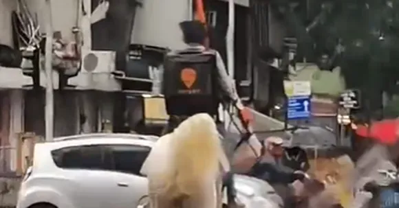 Swiggyman on Horse