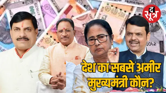 ADR report regarding the total networth countryof all the Chief Ministers in the 