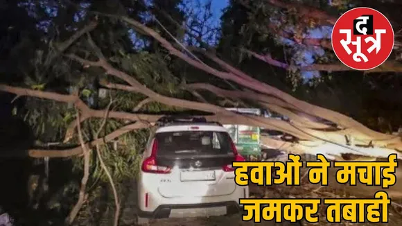 हवाओं ने दिल्ली में मचाई जमकर तबाही