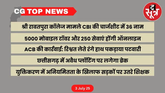 CG Top News Big news of Chhattisgarh