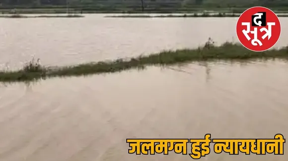 Heavy rains affected public life water filled residential colonies bilaspur