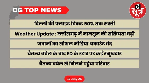 CG Top News Big news of Chhattisgarh