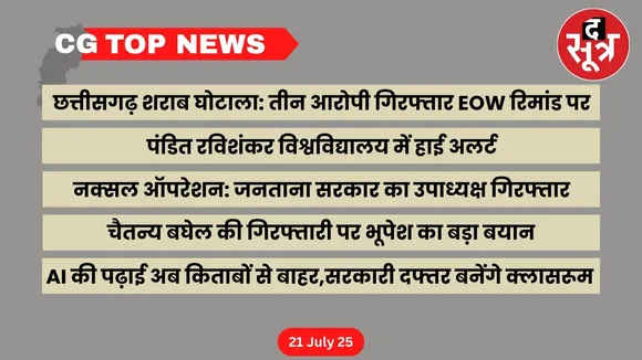 CG Top News Big news Chhattisgarh the sootr