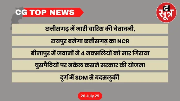CG Top News Big news Chhattisgarh